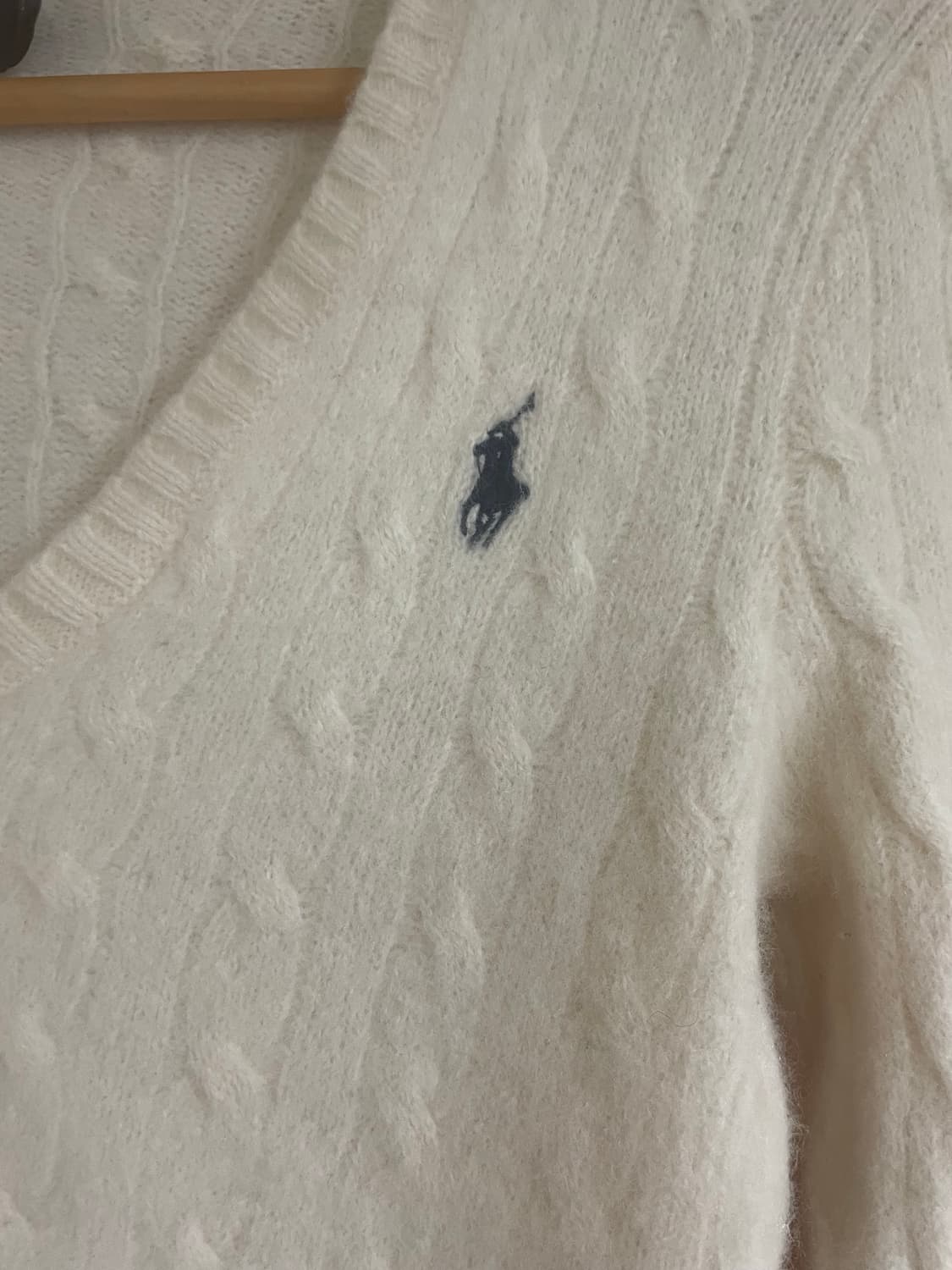 폴로 랄프로렌 케이블 니트 S 울&캐시미어 혼방 상품이미지3