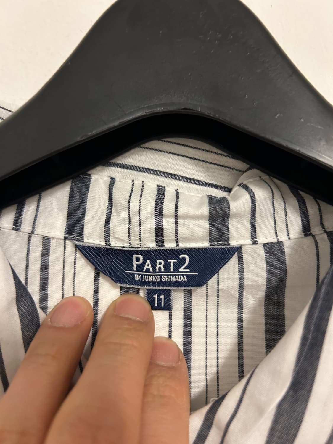 Junko Shimada Part 2 Stripe Flare Blouse 상품이미지3