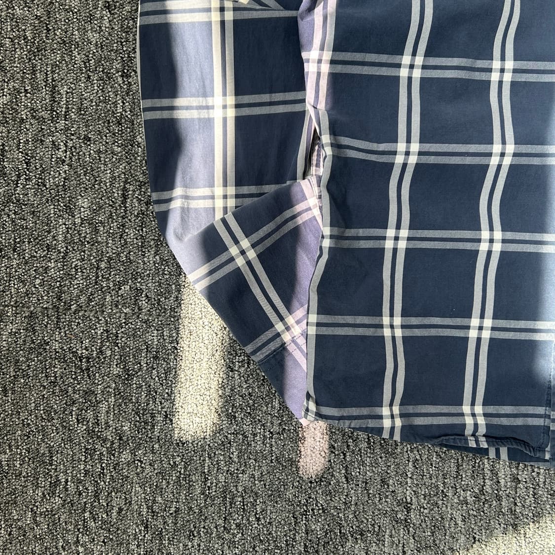 아베크롬비 체크 패턴 네이비 셔츠 상품이미지3