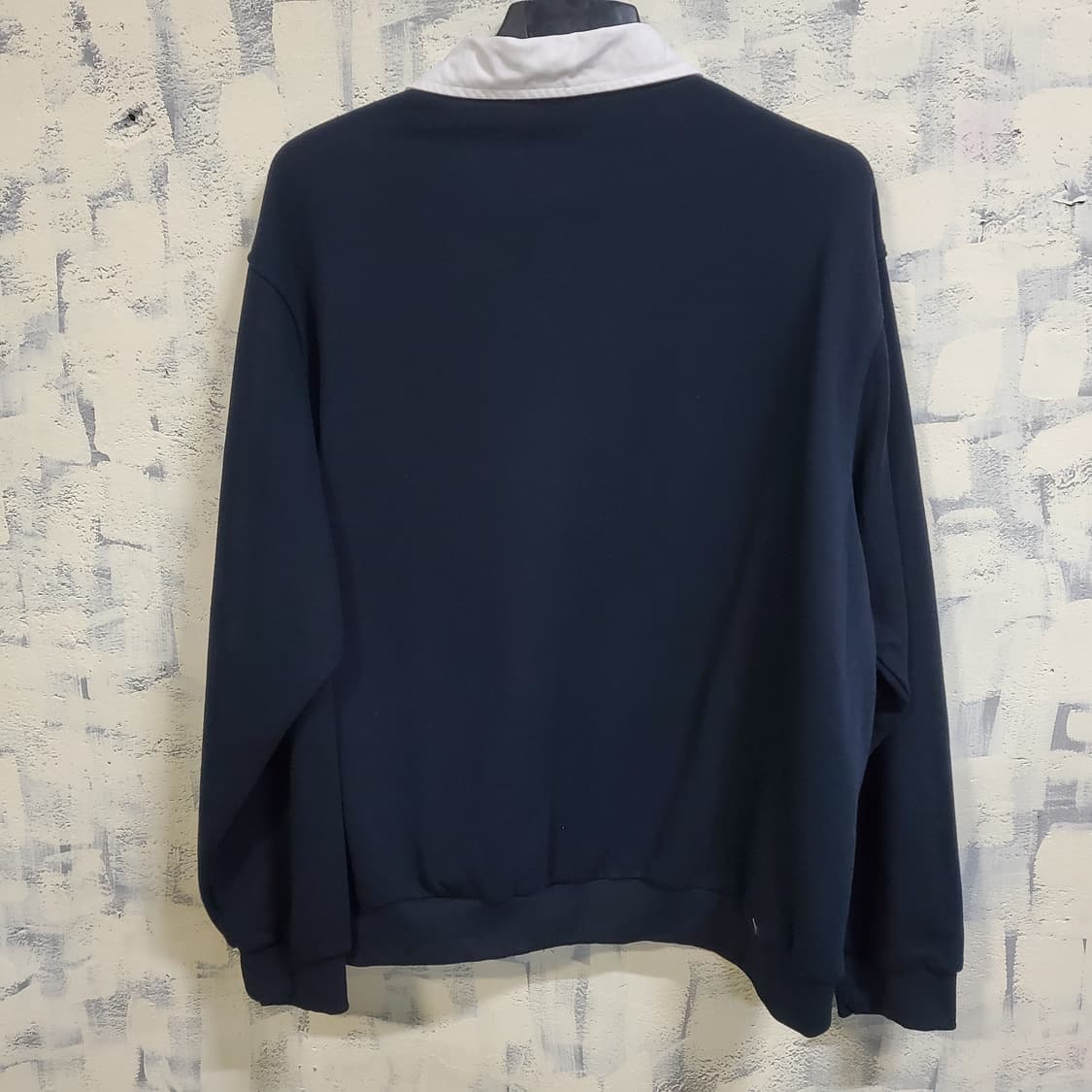 라퍼지스토어 헤비 코튼 오버 럭비 카라 맨투맨 상품이미지2