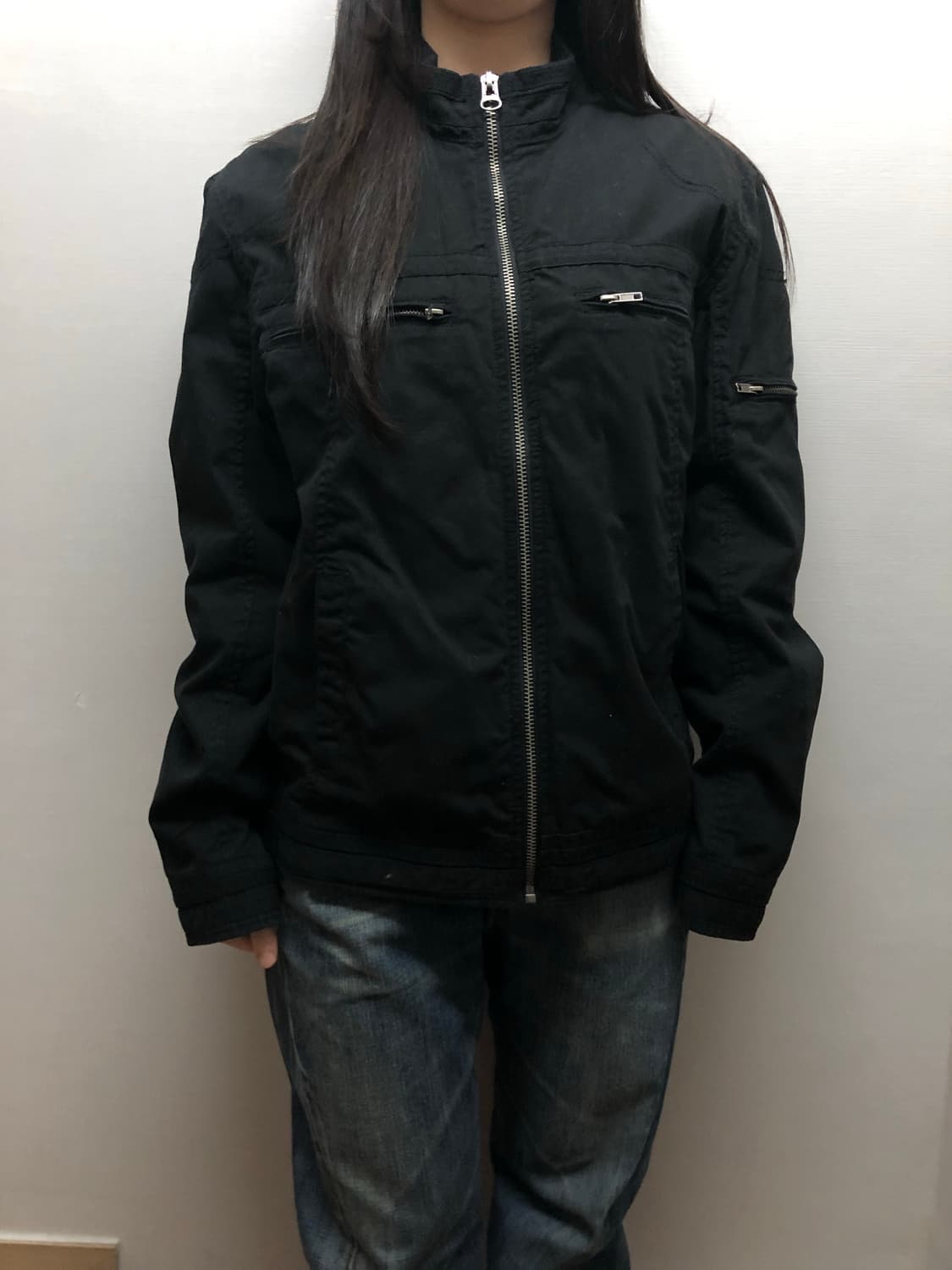 빈티지 블랙 펑크 자켓 상품이미지6