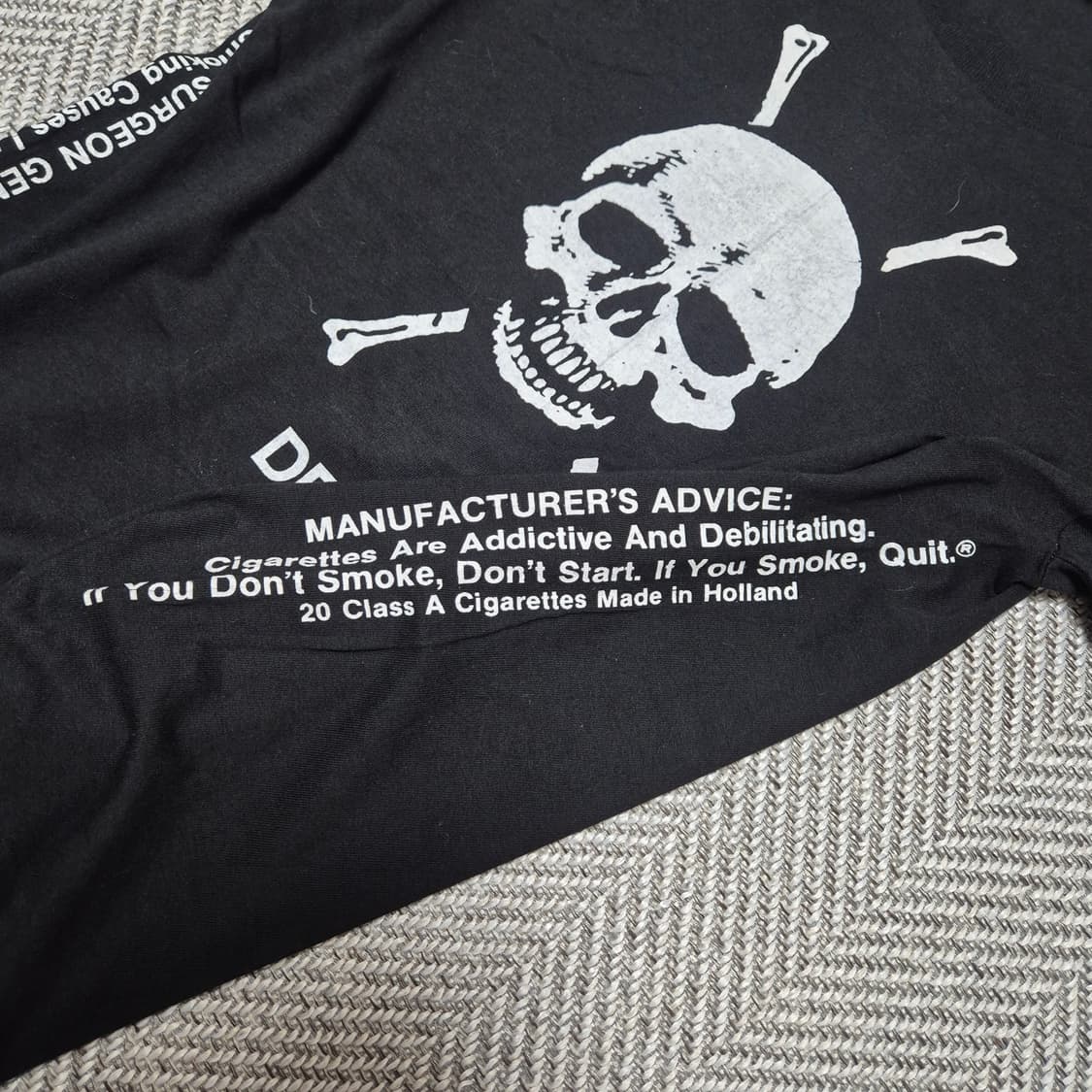 90s 빈티지 Death Cigarettes 싱글스티치 티셔츠 (L) 상품이미지4