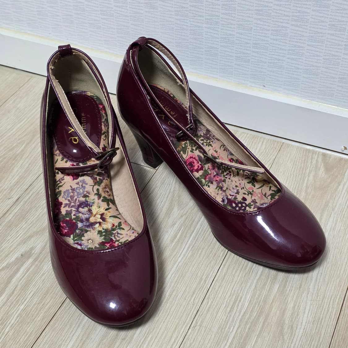 엑시즈팜)일본빈티지 플로럴 고딕 로맨틱 앤틱 고전 스트랩 펌프스힐구두 상품이미지2