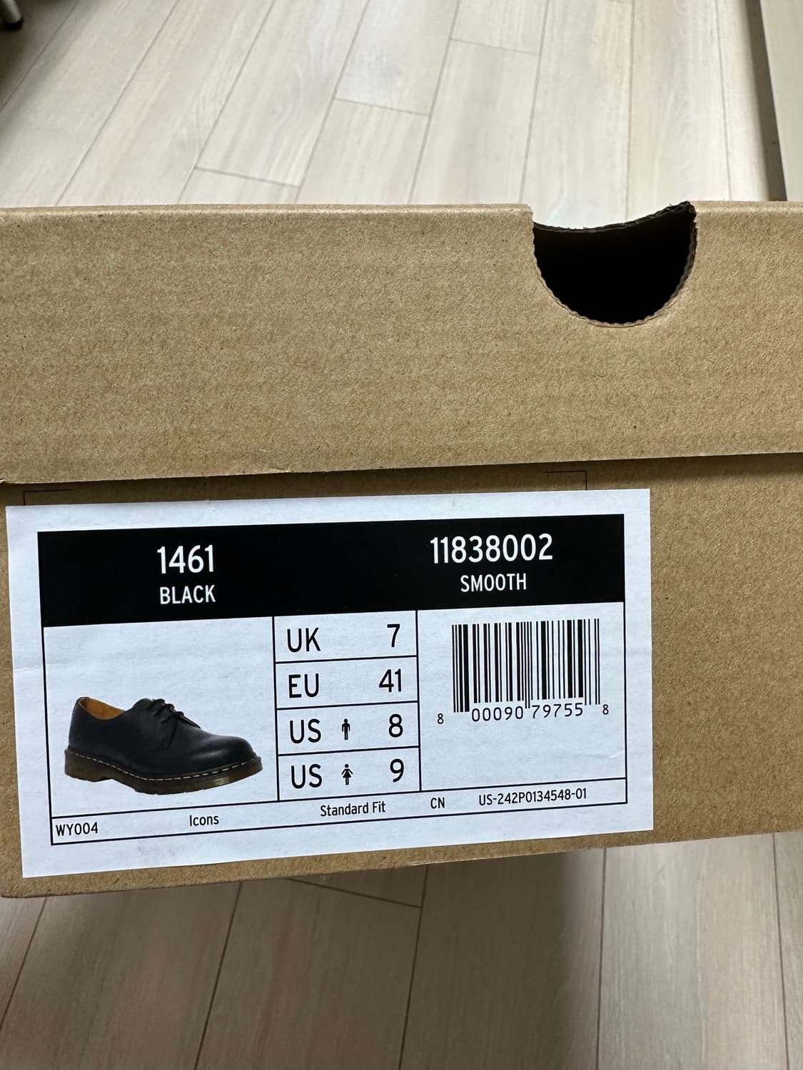 (새상품) 닥터마틴 1461 스무스 블랙 260 사이즈 상품이미지2