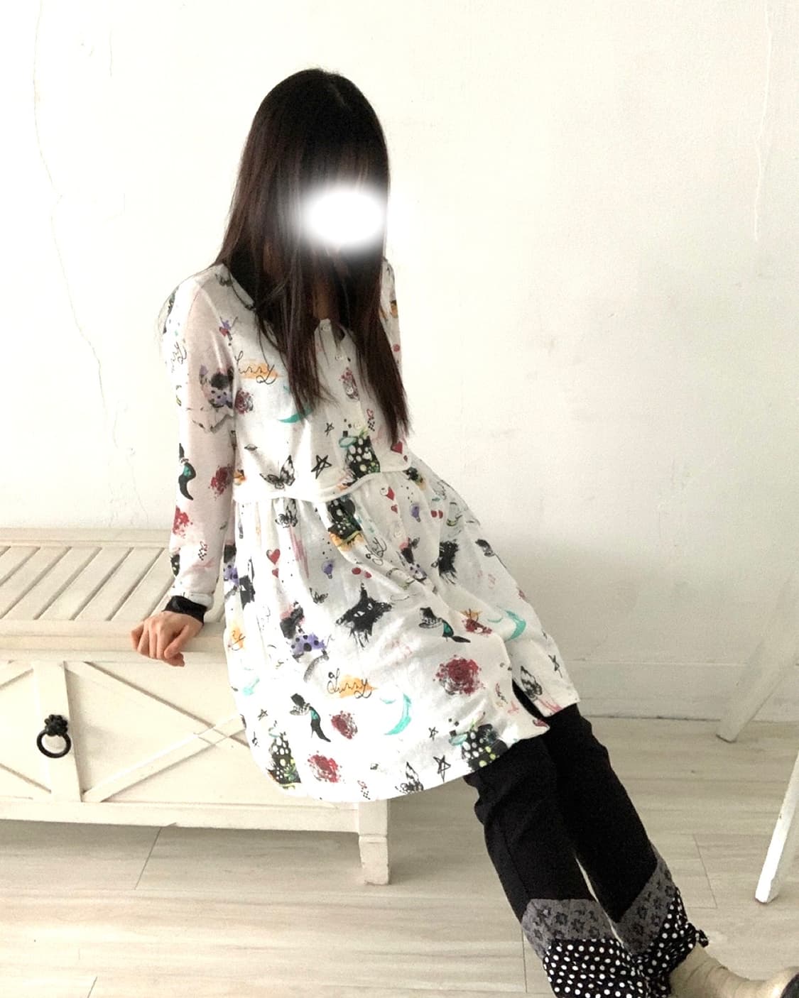 Scolar kitch nerd midi dress 상품이미지2