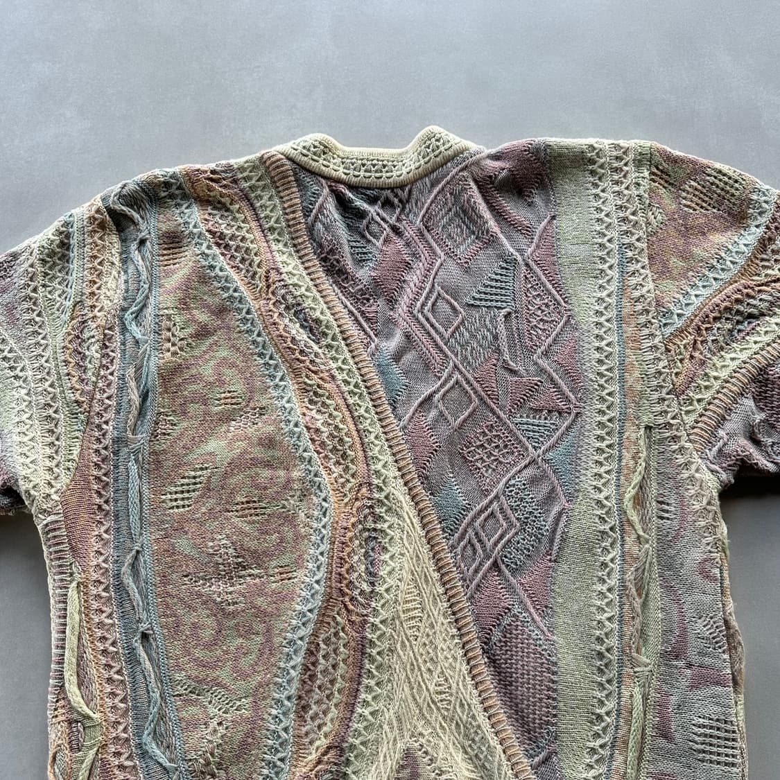 [M]쿠지 COOGI 케이블 니트 가디건 상품이미지8