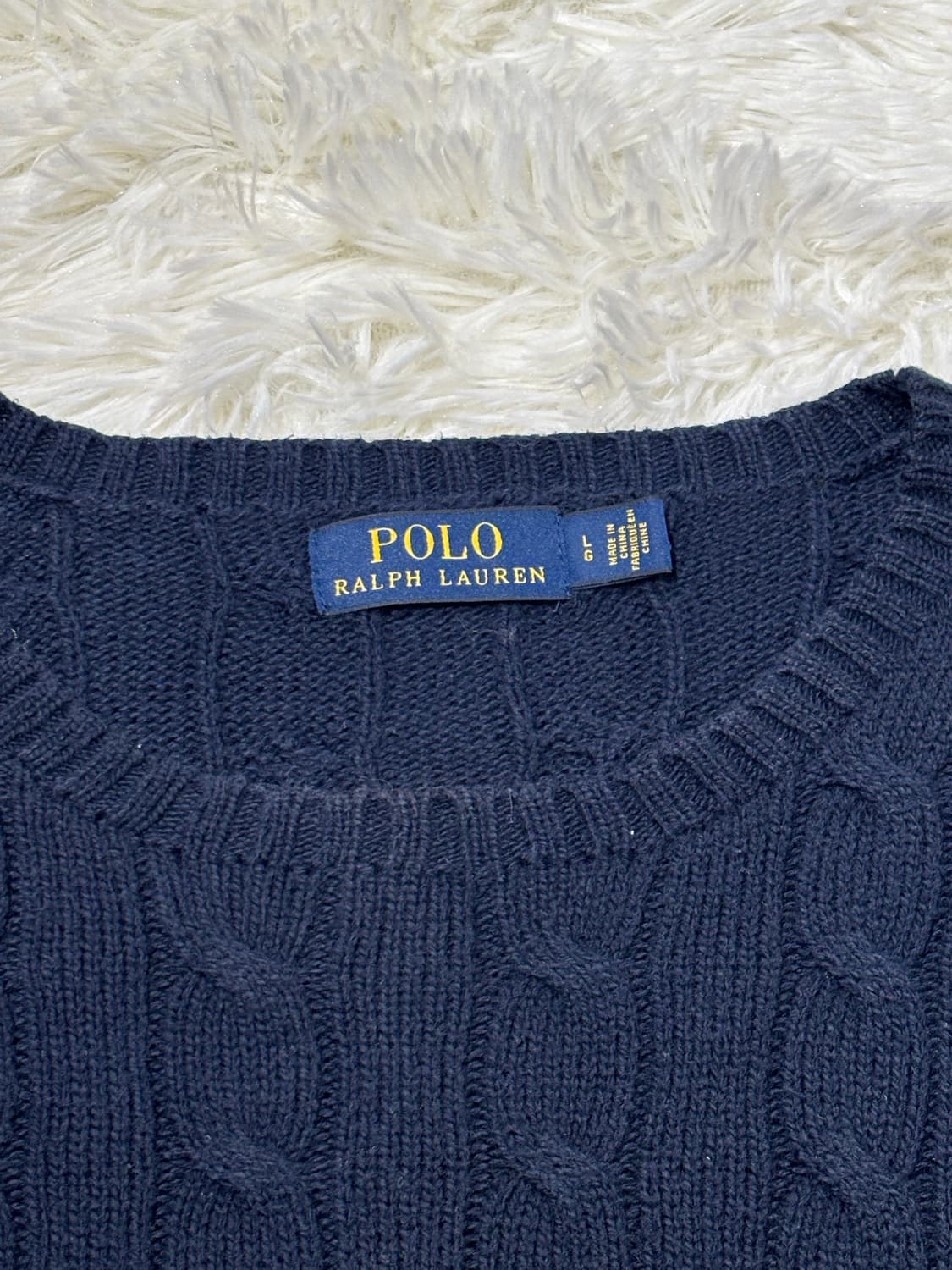 폴로 랄프로렌 네이비 포니 케이블 니트 상품이미지7