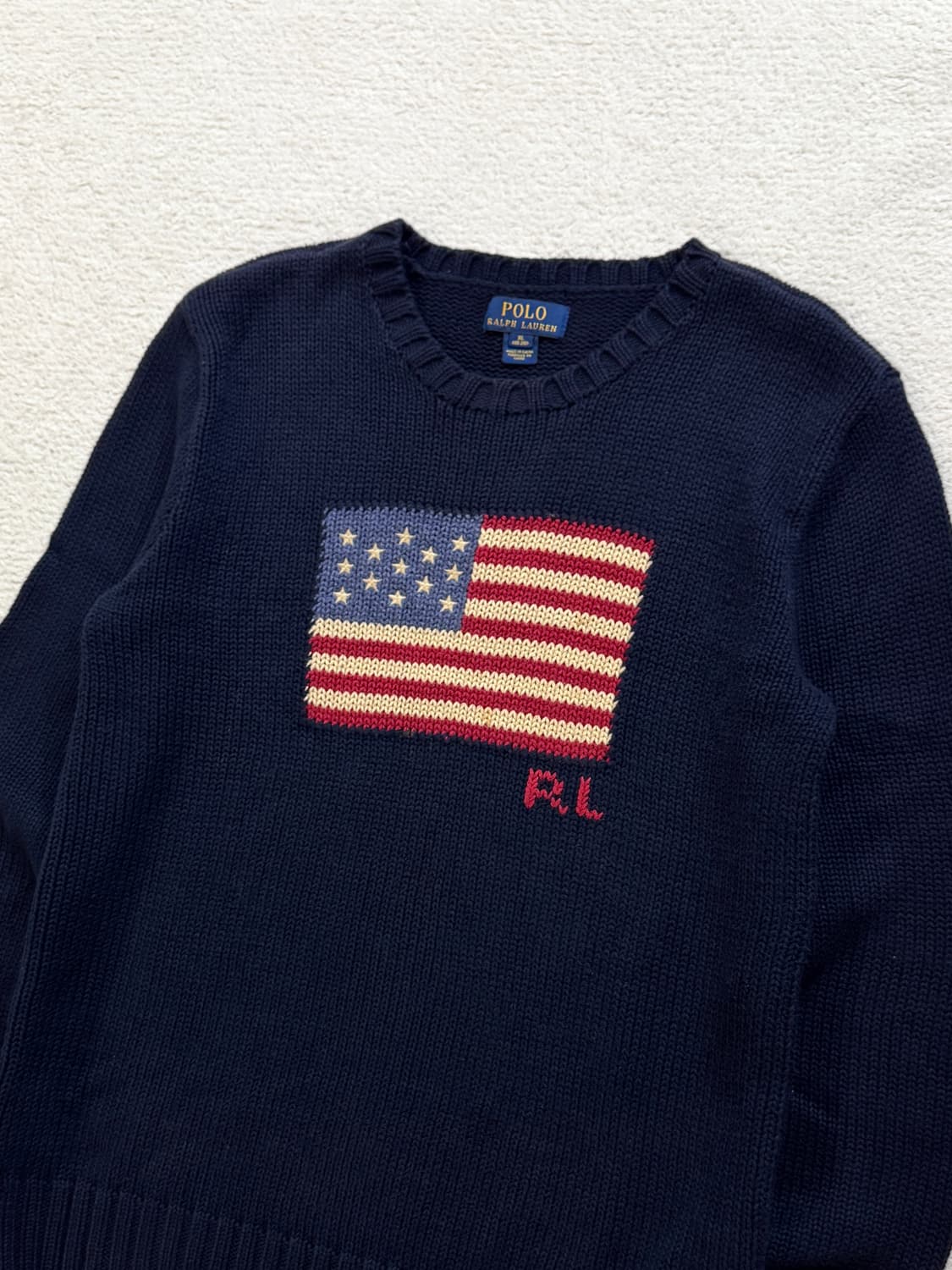 폴로 네이비 성조기 니트 상품이미지1