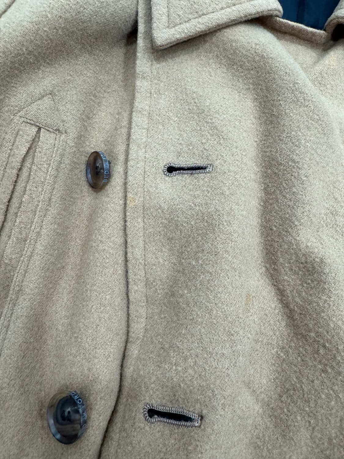 bed j.w. ford 울 카멜 코트 상품이미지5