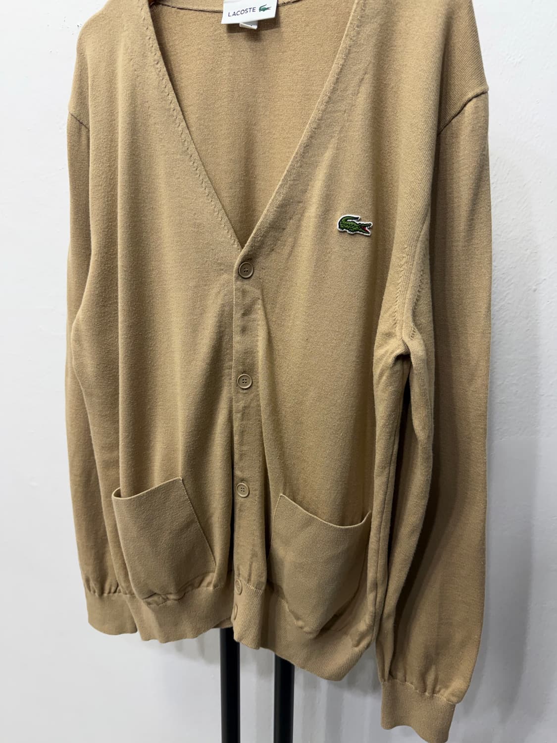 정품) 라코스테 남성 베이지색 가디건 100 상품이미지3