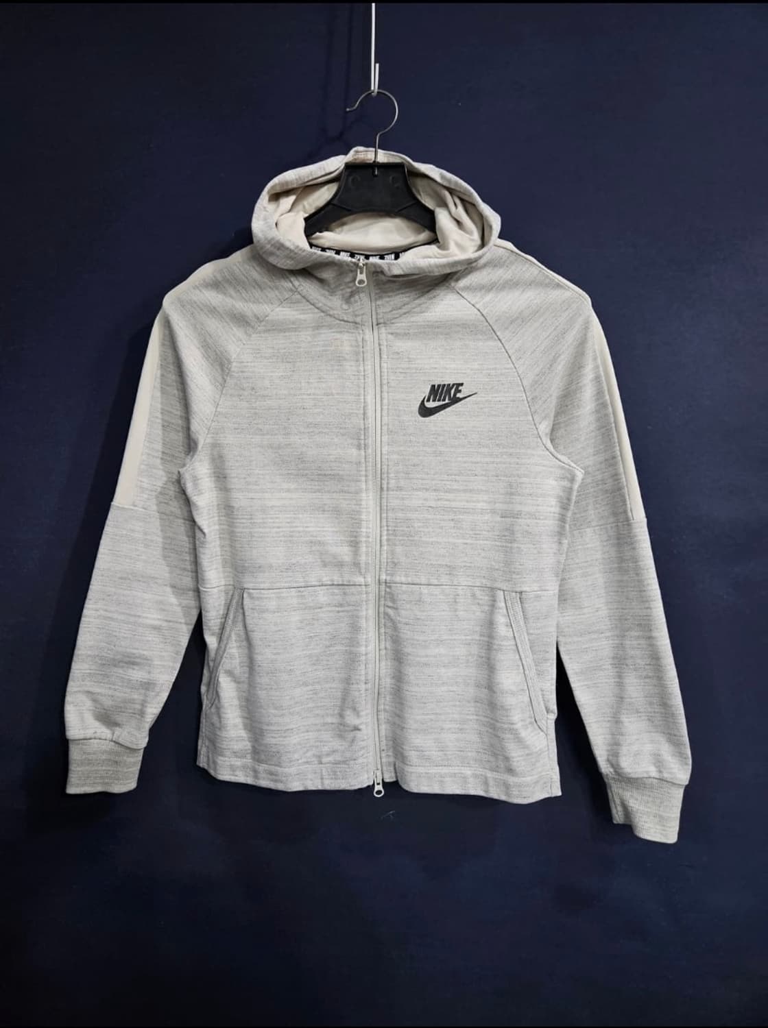 나이키 멜란지 그레이 남성 슬림핏 95 후드집업 상품이미지1