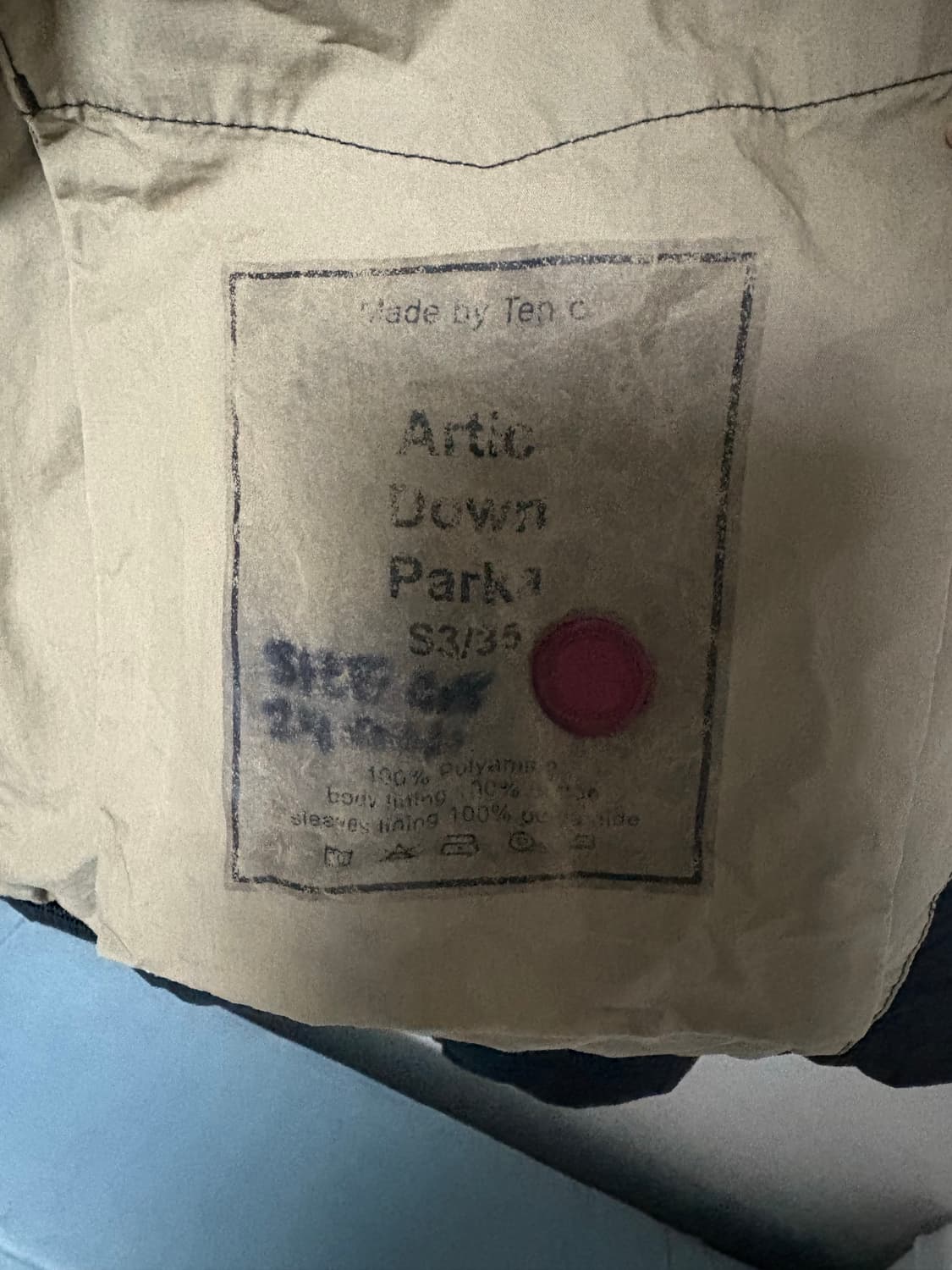 Ten c 텐씨 아틱 다운 파카 패딩 48사이즈 (100 L) 상품이미지5