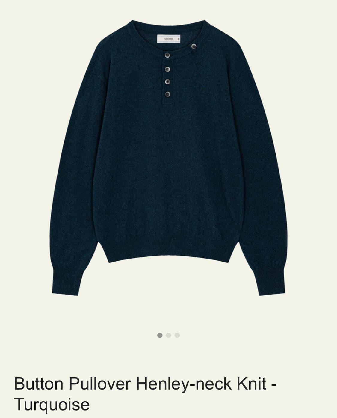 웨이비니스 헨리넥 니트 상품이미지1