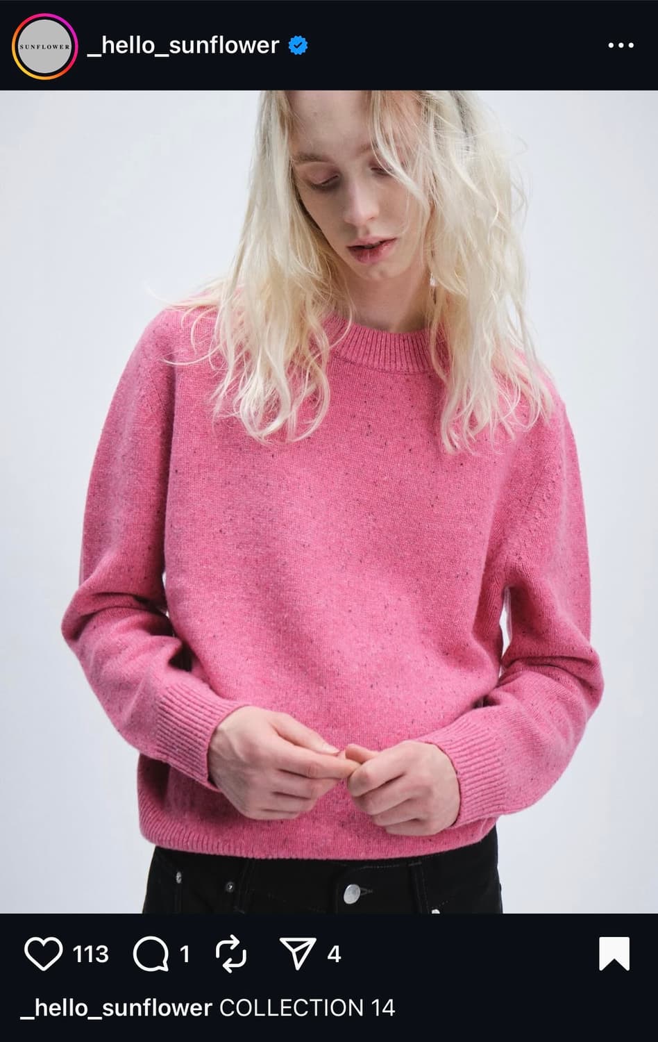 선플라워 문 니트 상품이미지1