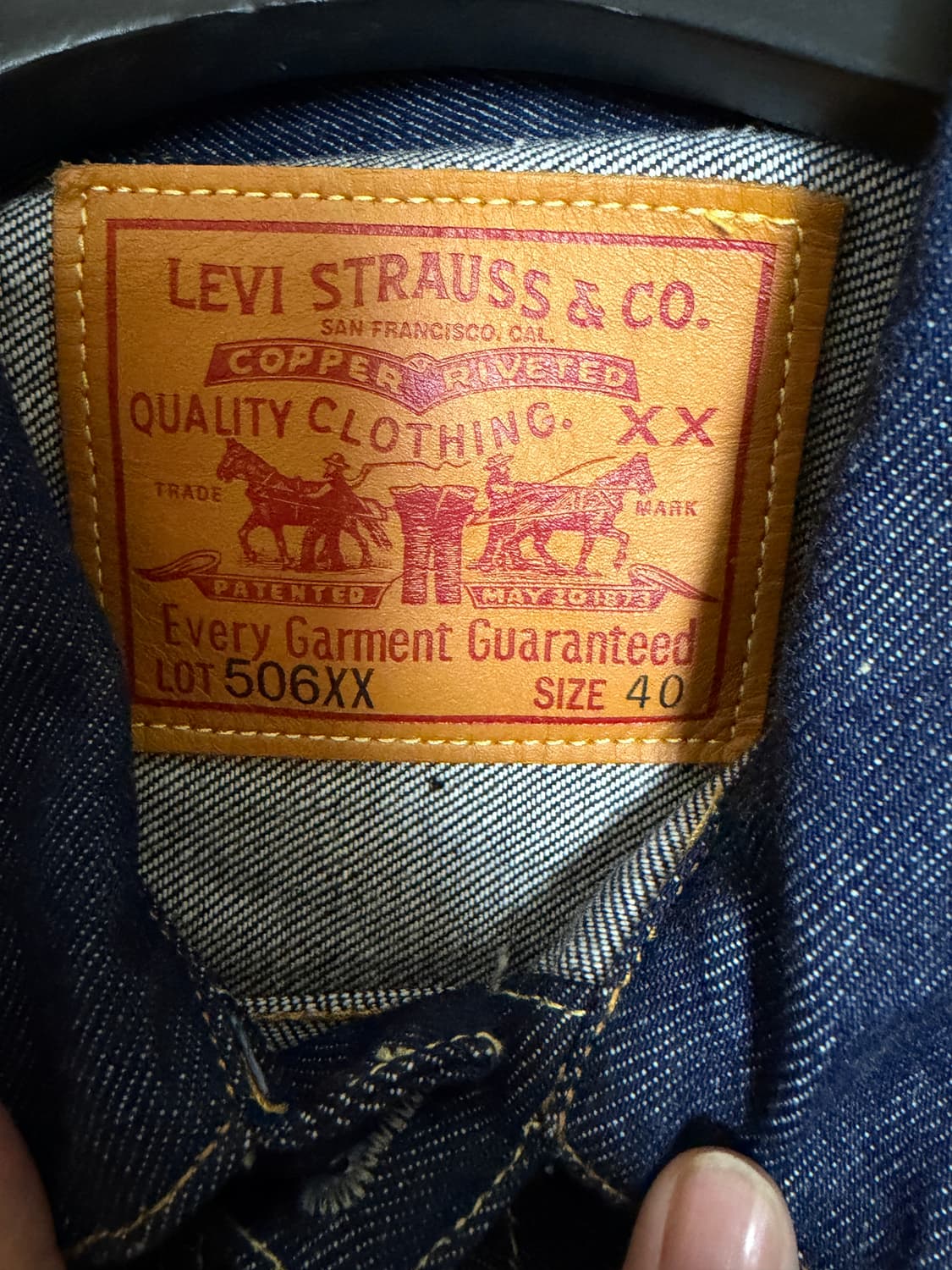 리바이스 LVC 1936 타입1 40 상품이미지3