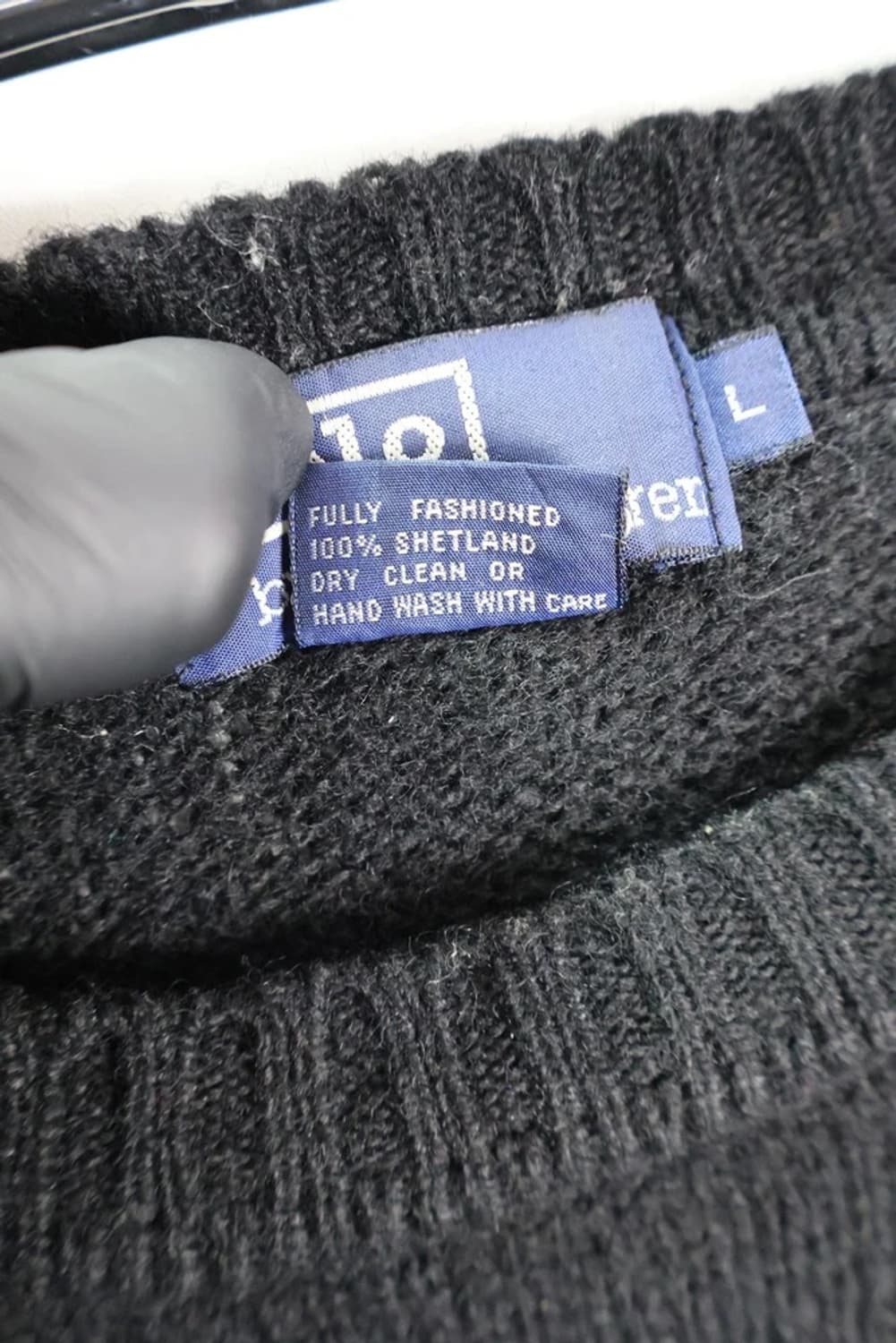 Polo by Ralph Lauren Black Shetland Knit 상품이미지6