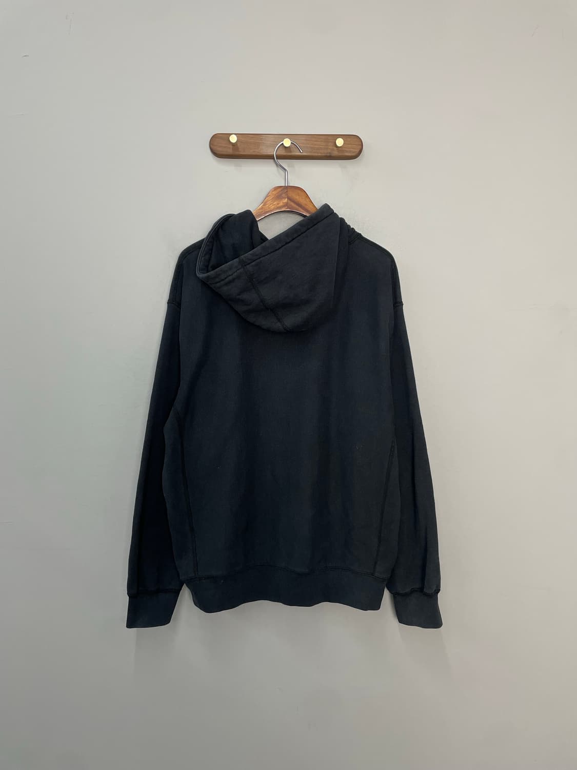 슈프림 x 카우스 초크 로고 블랙 후드티 H2332 상품이미지5