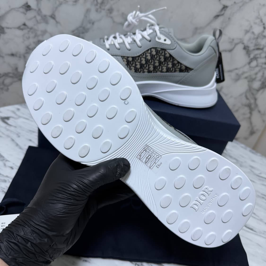 [새상품/42.5] 디올 오블리크 b25 스니커즈 상품이미지6