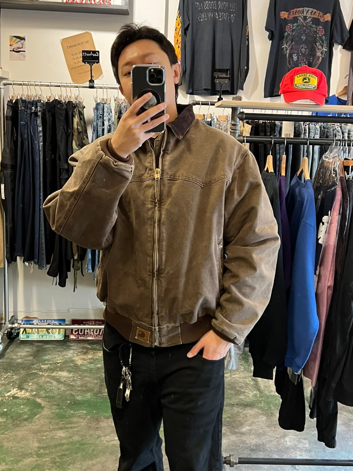 00's [2XL] 칼하트 산타페 J14 CHT 체스트넛 빈티지 워크자켓 상품이미지4