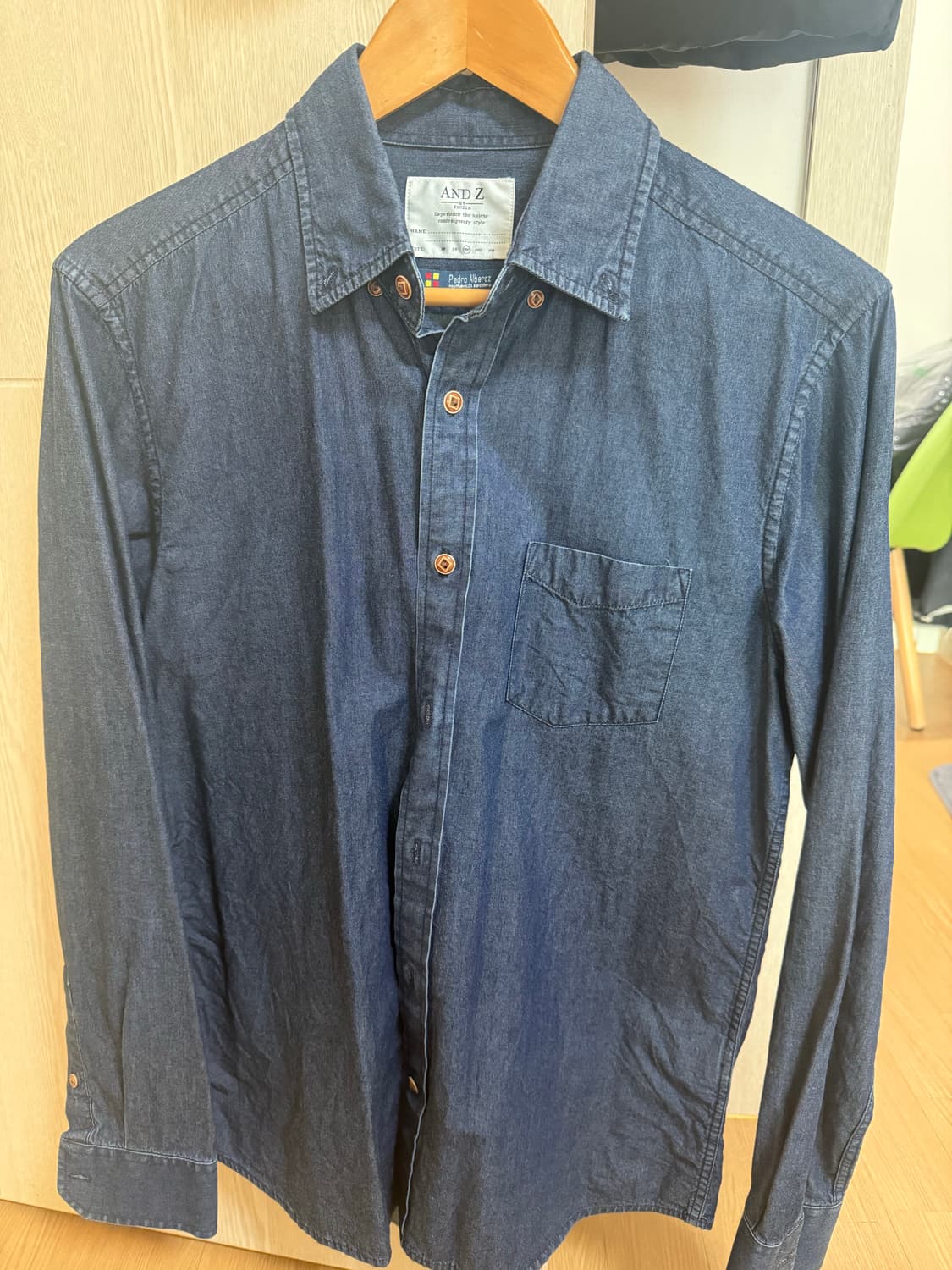 지오지아 앤드지 데님 셔츠(L 100) 새상품 상품이미지1