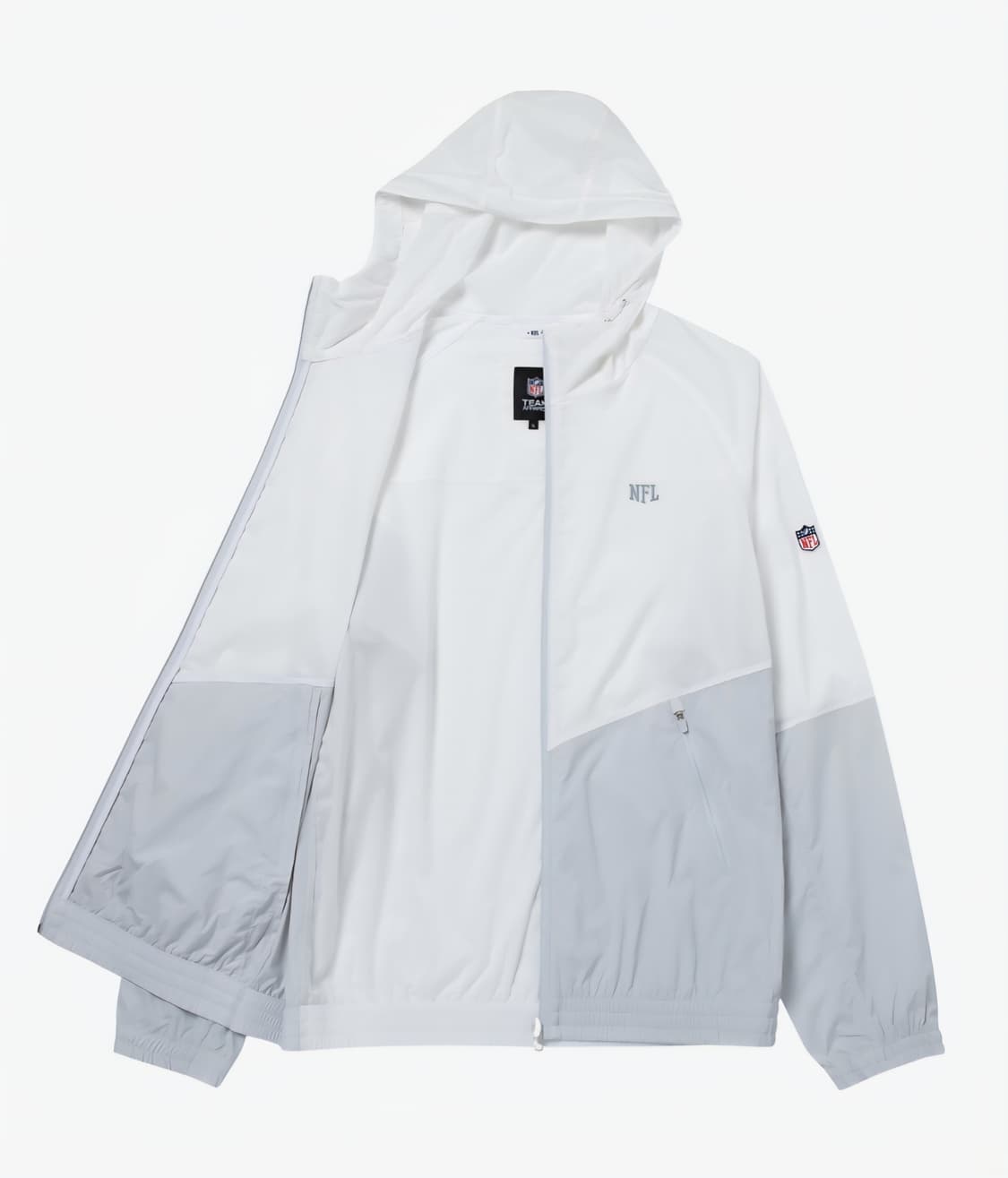 NFL 러싱 블록 윈드브레이커 화이트 상품이미지2