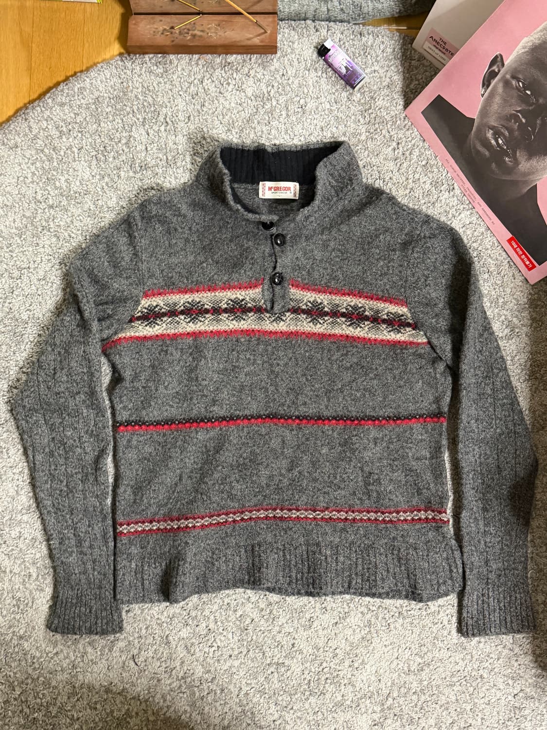 맥그리거 하이넥 노르딕 니트 상품이미지1