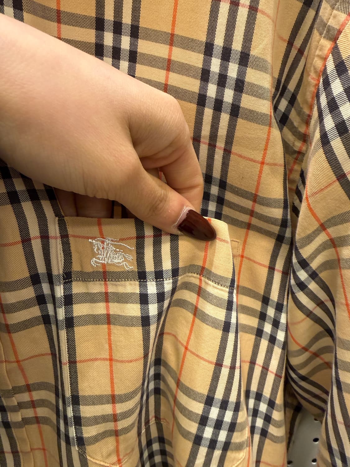 버버리 노바 체크 패턴 빈티지 코튼 셔츠 U1469 상품이미지6