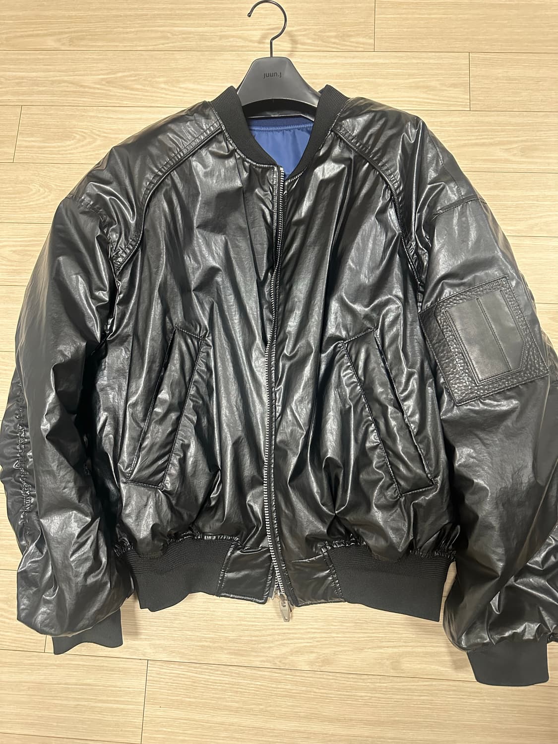 준지 리버서블 MA-1 아이유 마원  블루/블랙 044 상품이미지2