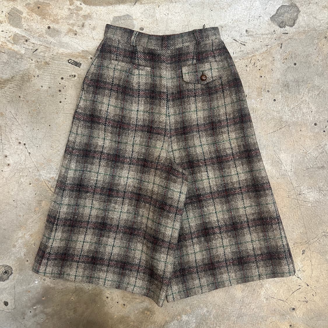 New yorker 체크 울 하이웨스트 팬츠 상품이미지5