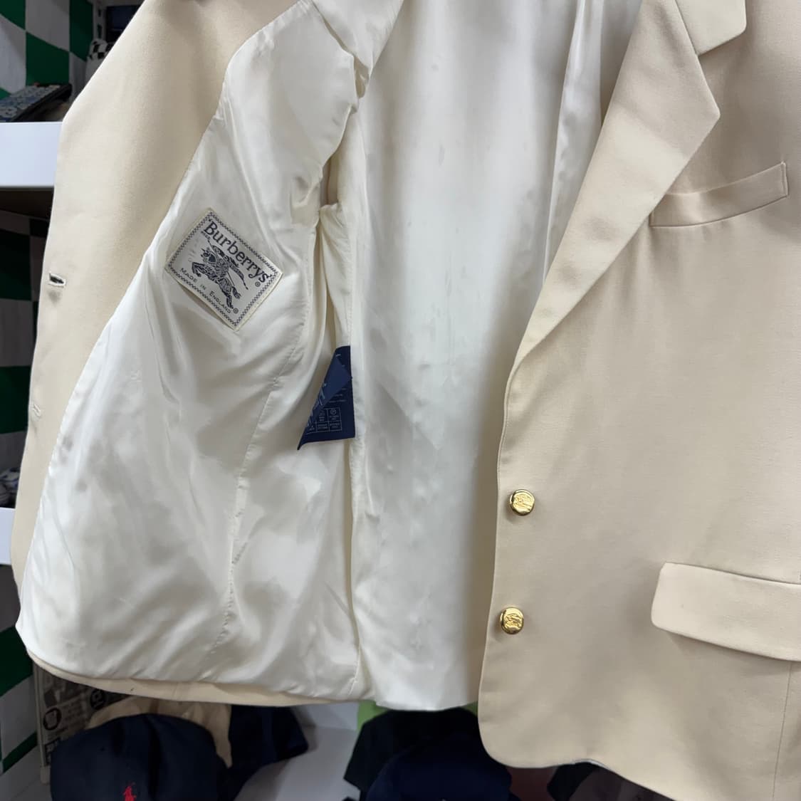버버리 레이디 금장 블레이저 자켓 made in ENGLAND   상품이미지7