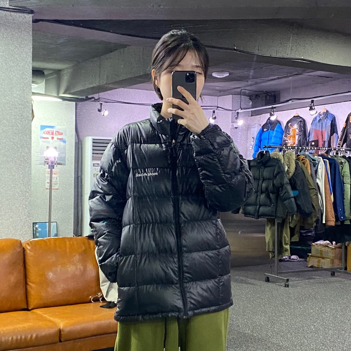 몽벨 슈페리어 블랙 다운 자켓 경량 패딩 B3832 상품이미지1