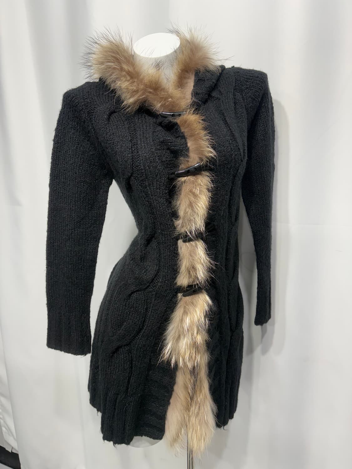 🎸블랙 퍼 니트 후디🎸 상품이미지6