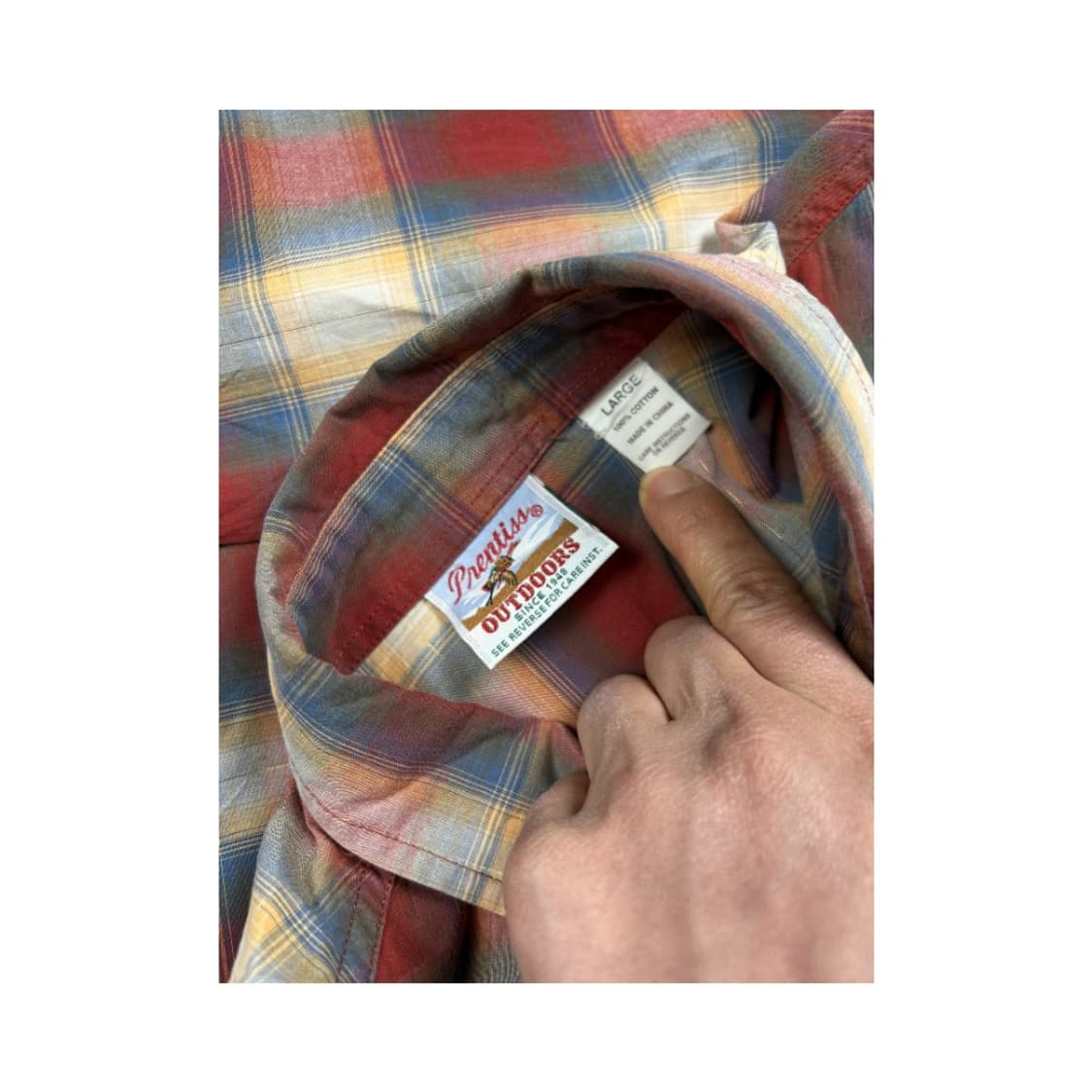 L) 프렌티스 멀티 체크 스냅 웨스턴 셔츠 TS-045 상품이미지3