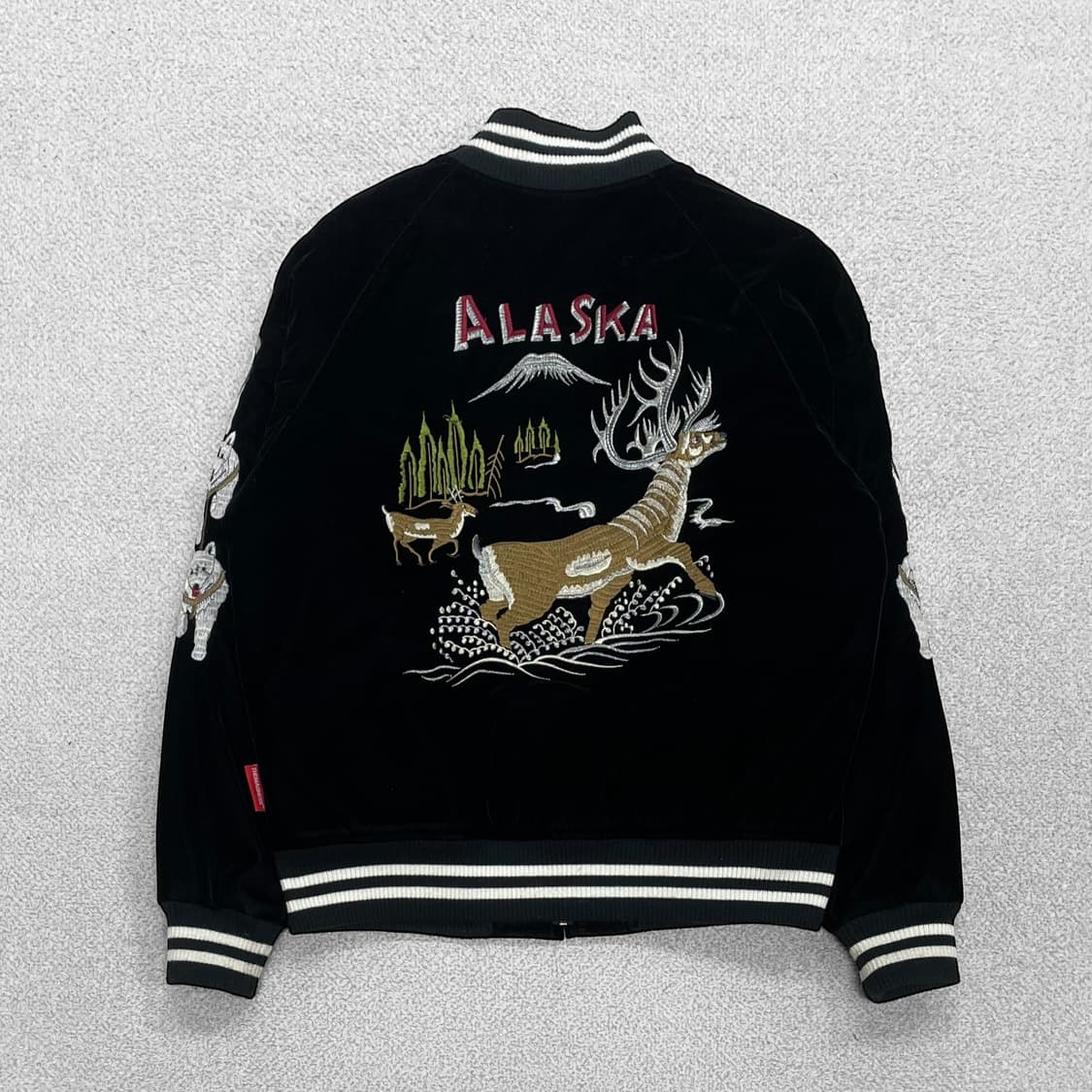 Madness 알레스카 벨벳 스카잔 자켓 블랙 상품이미지1