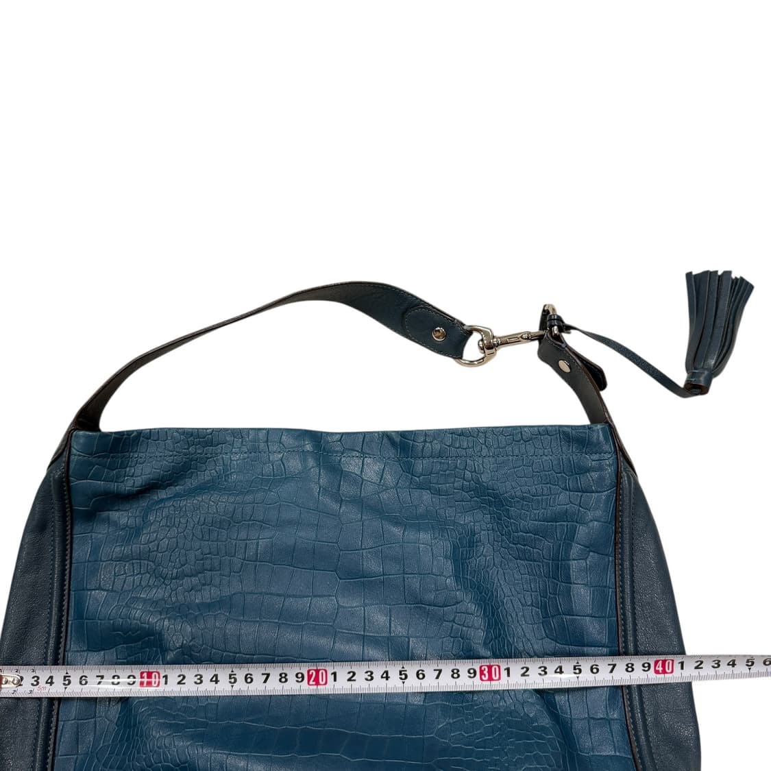 코치 빈티지 태슬 숄더백 가방 블루 상품이미지4