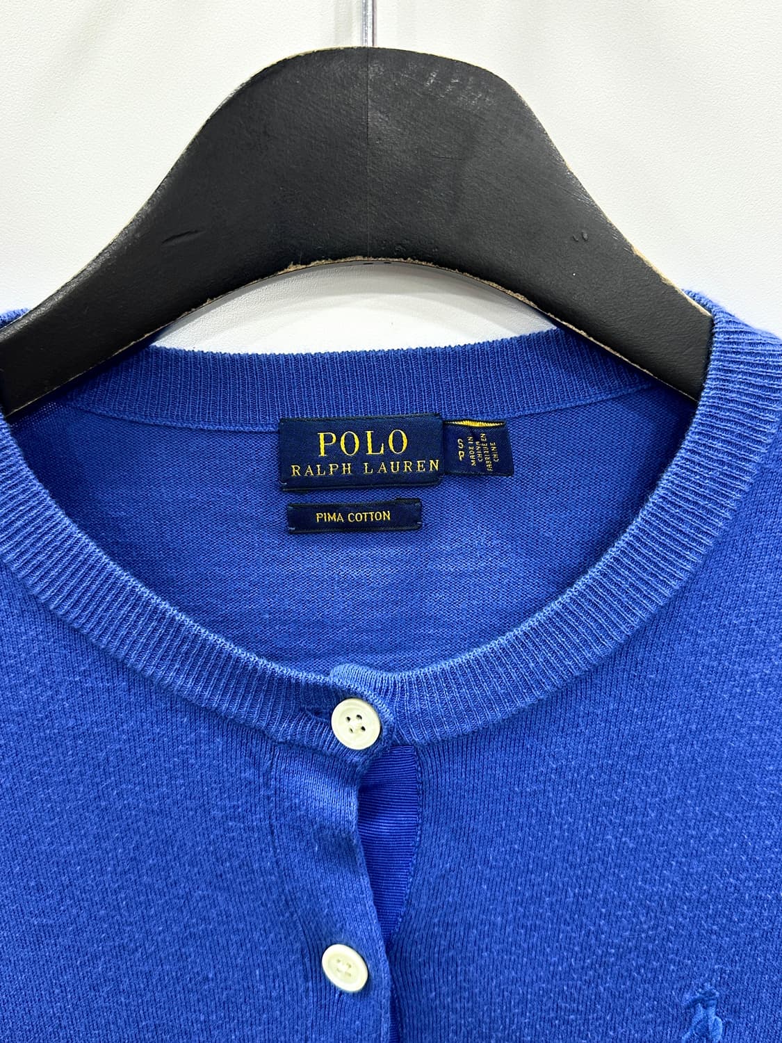 폴로 랄프로렌 코튼 크루넥 가디건 S 상품이미지3