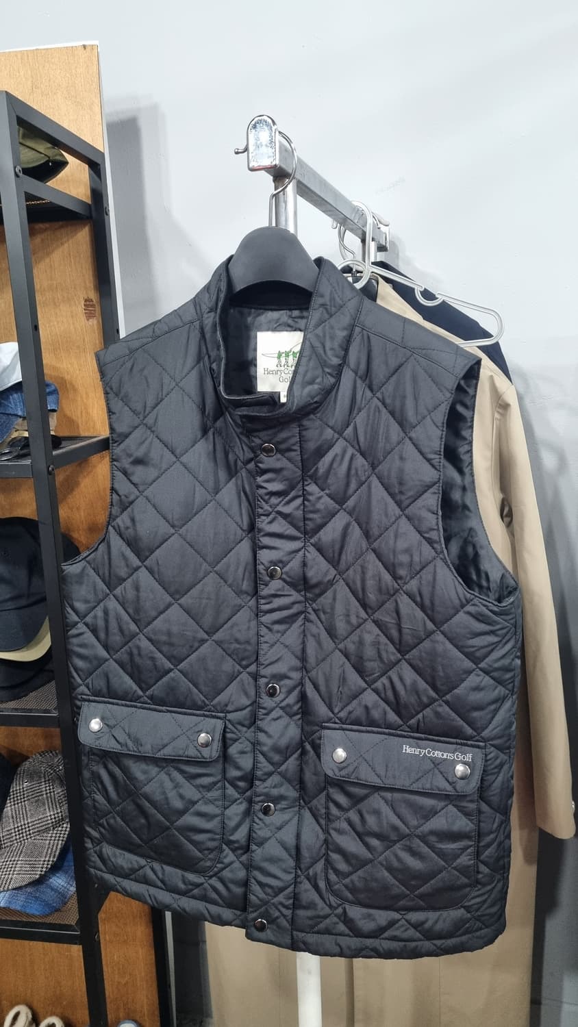 헨리코튼골프 내피 퀼팅 깔깔이 베스트 조끼 95(m) 1번 착용 상품이미지1