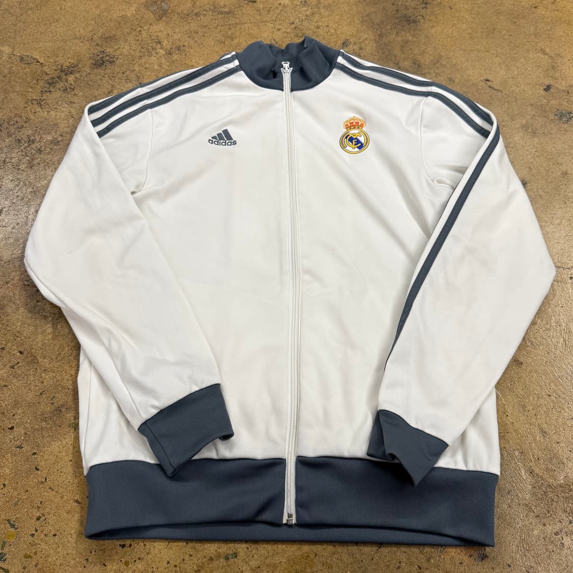 아디다스 레알마드리드 흰회 화이트 그레이 져지 트랙탑 95 상품이미지2