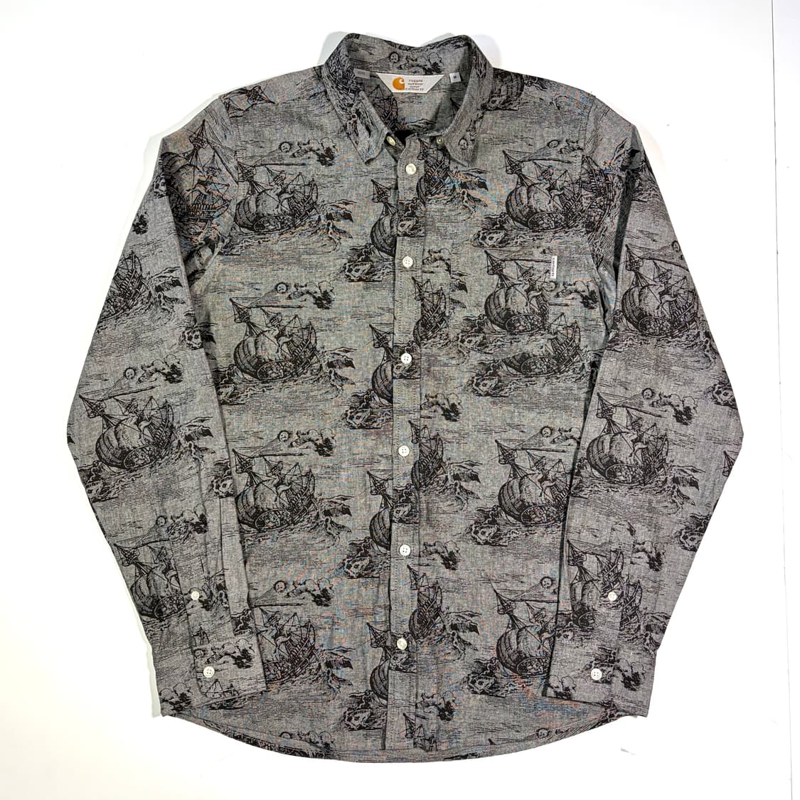 칼하트 그레이 패턴 셔츠 M 상품이미지1