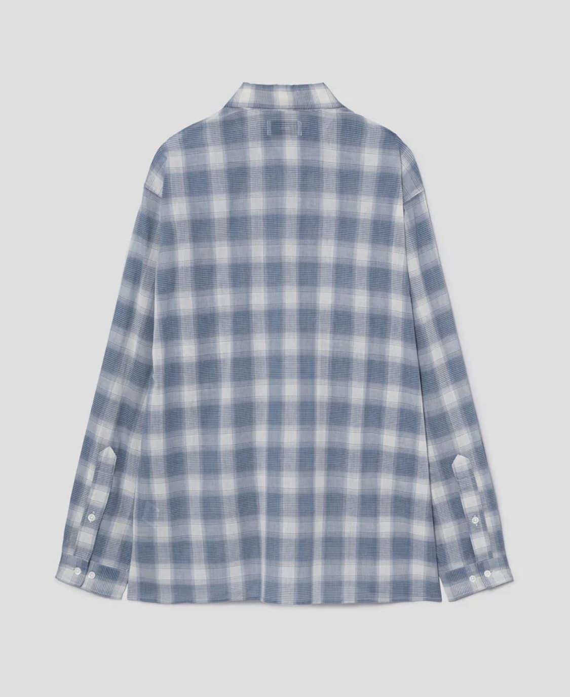 marka 블루 체크 셔츠 상품이미지2