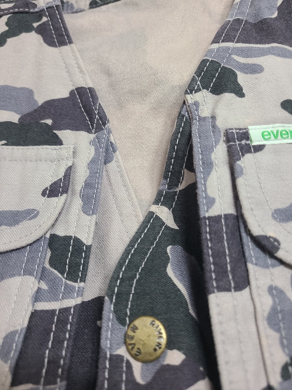 EVEN RIVER 카모플라쥬 면조끼(55) 상품이미지9