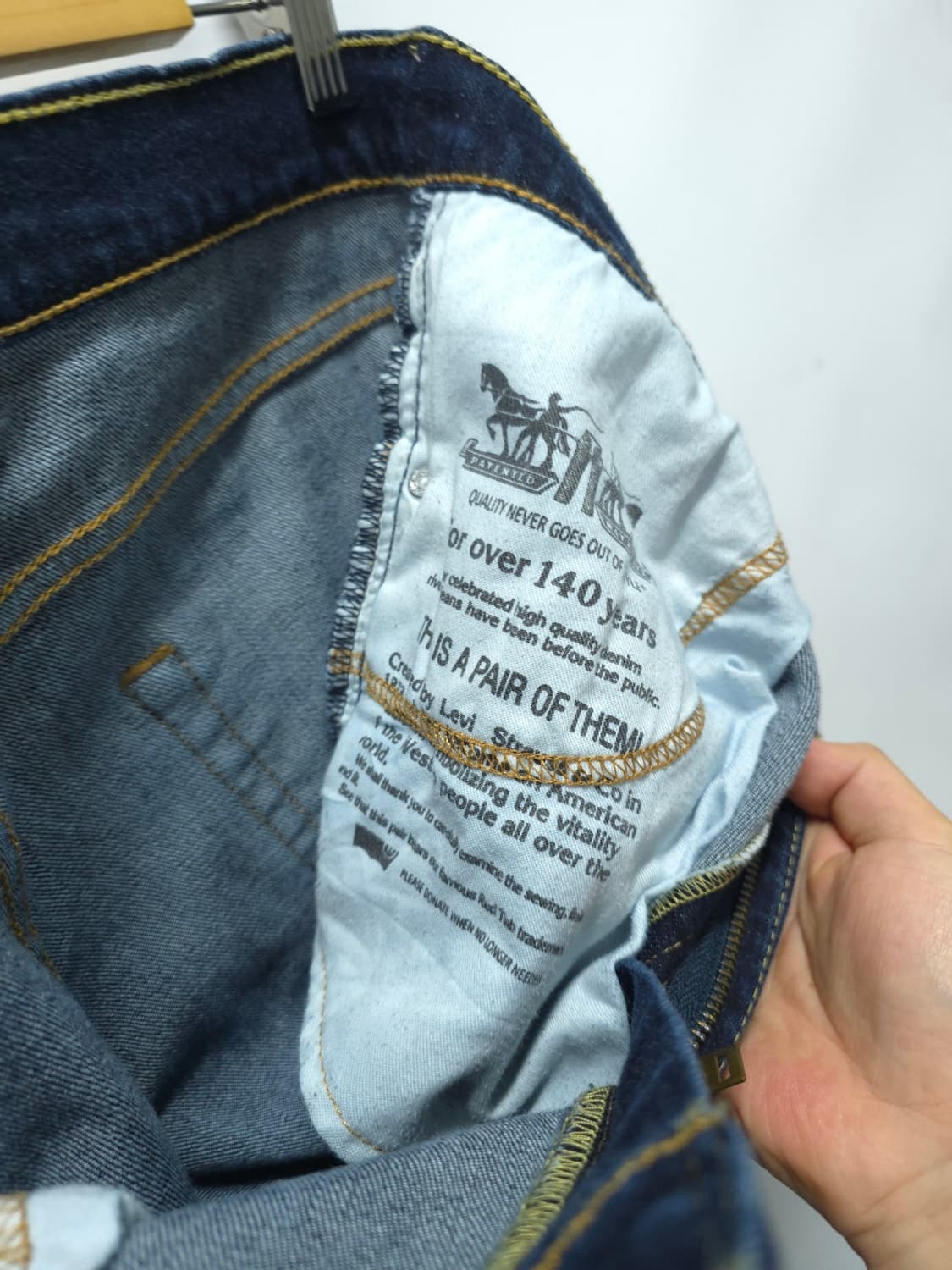 리바이스 504 남성 일자 데님 팬츠 (사이즈 32) 상품이미지10