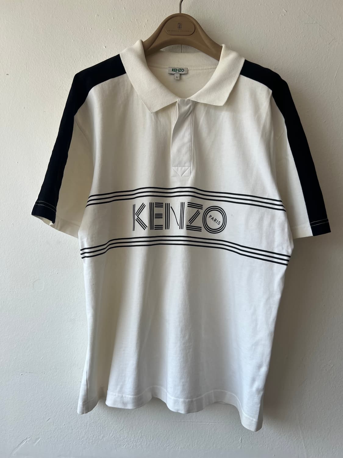 겐죠 남성 아이보리 카라티셔츠 반팔티셔츠 상품이미지2