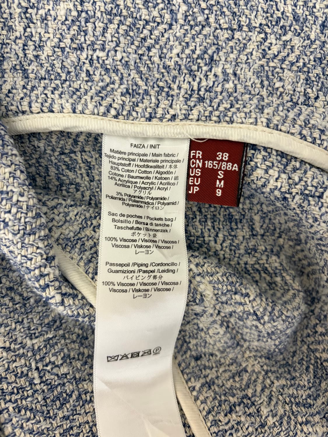 Comtoir des Contonniers 면 트위트 자켓 국내 55 상품이미지4