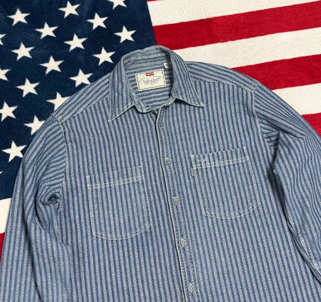 리바이스 스트라이프 셔츠 Levi’s vintage shirt [L] 상품이미지4