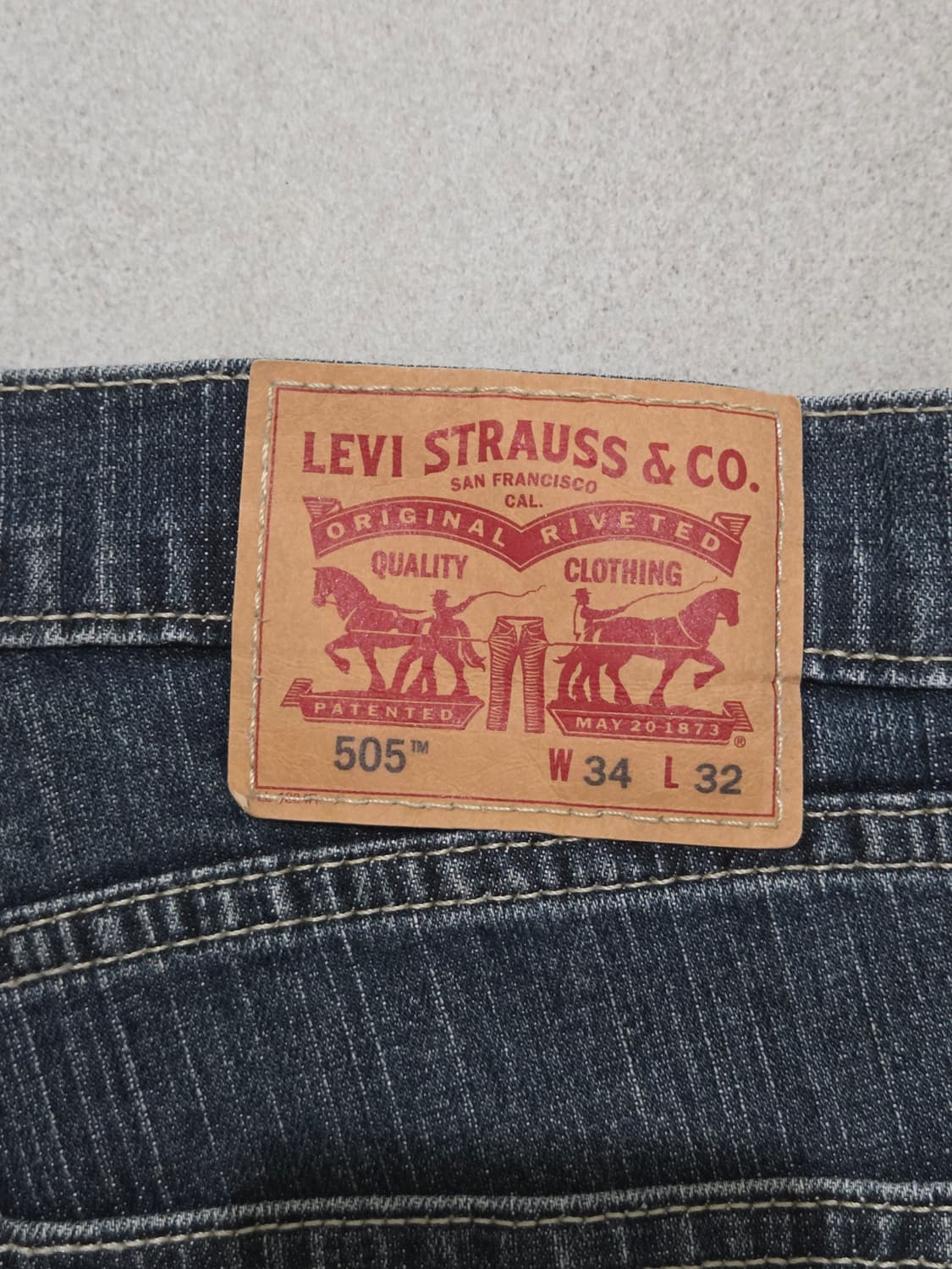 리바이스 505 데님팬츠 W34 상품이미지3