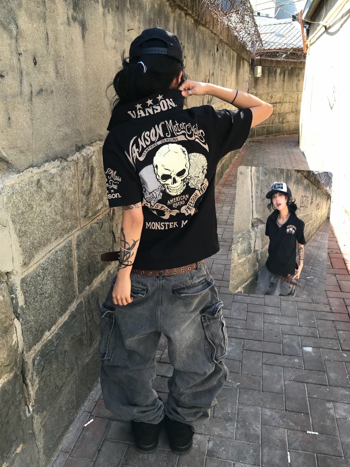 Vanson Embroidery PK T-shirt 상품이미지1