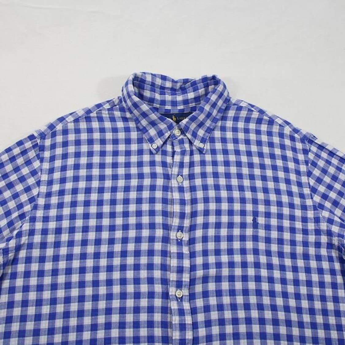 (착용컷) 폴로 랄프로렌 체크 셔츠 (남성용 XL) 상품이미지5