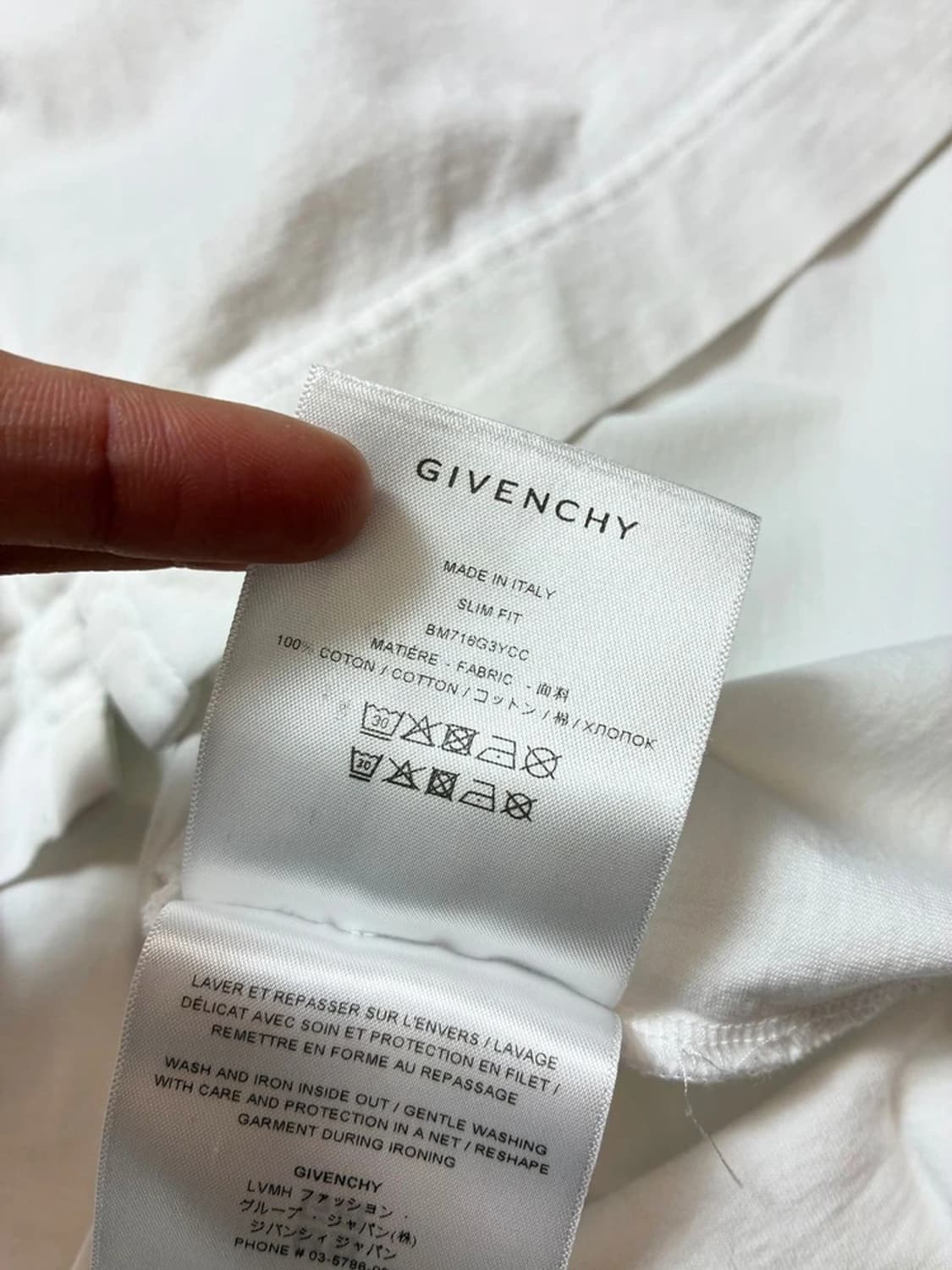 지방시 4G 자수 로고 코튼 슬림핏 반팔 티셔츠 PN9095 상품이미지10