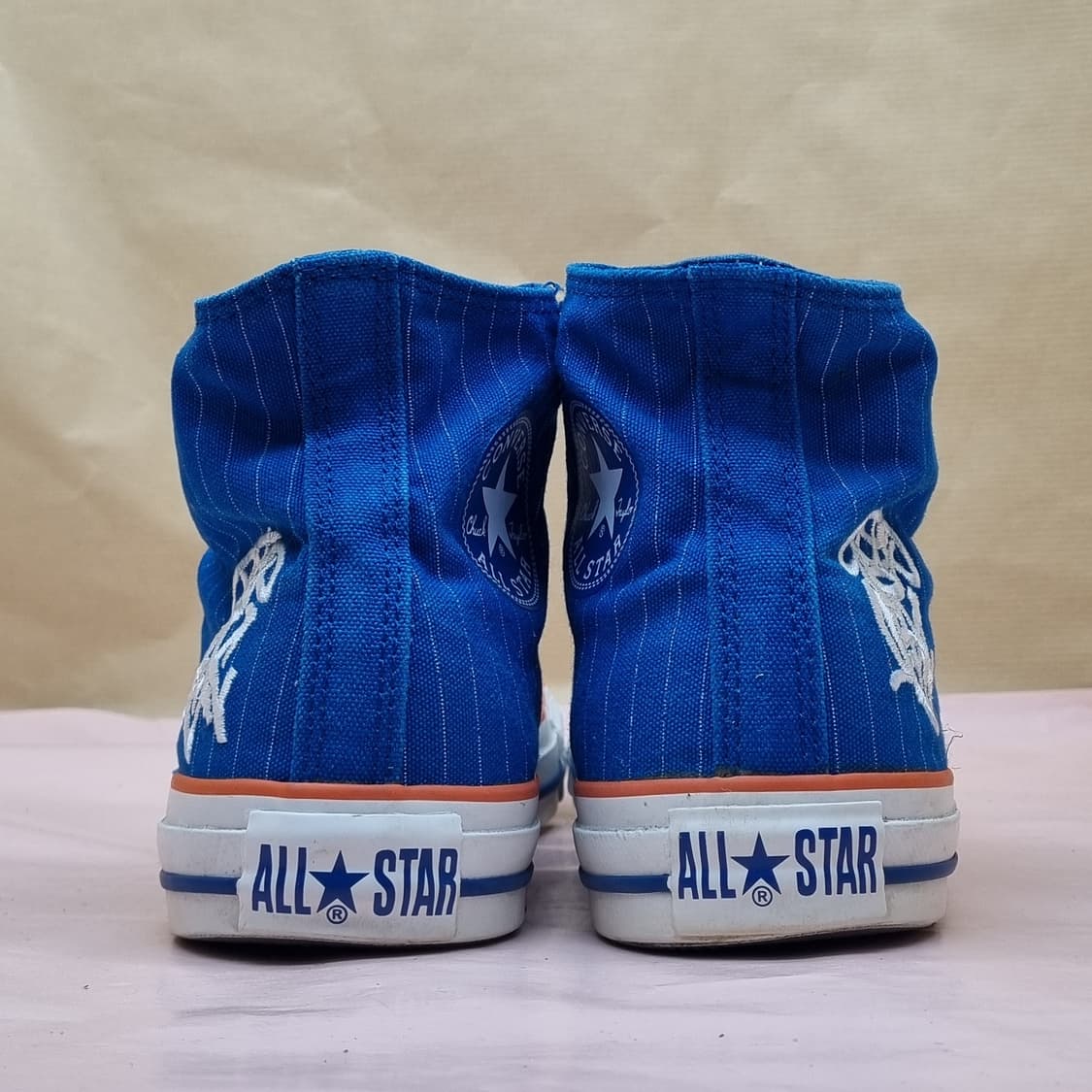 컨버스 블루 스트라이프 하이탑 스니커즈250 상품이미지4